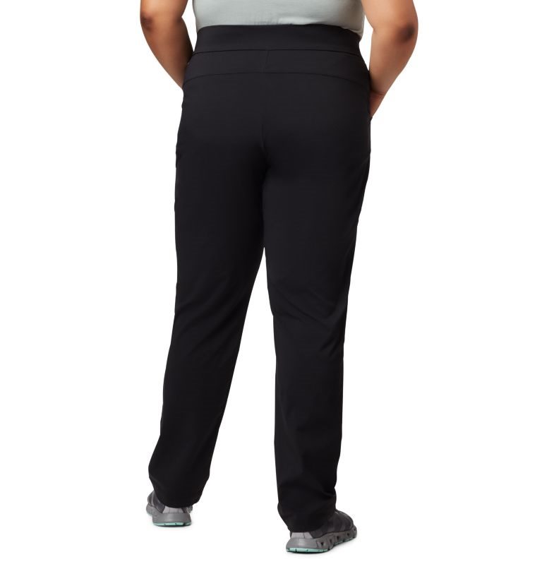 Women's Columbia Anytime Casual Pull On Pants Black | Plus Size CA-N4CL0